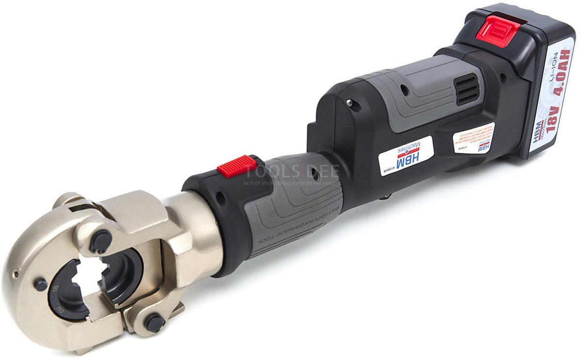 HBM Profesjonelt hydraulisk kabelpresseverktøysett 16-300 mm² - 60kN på batteri HBM Profesjonelt hydraulisk kabelpresseverktøysett 16-300 mm² - 60kN på batteri