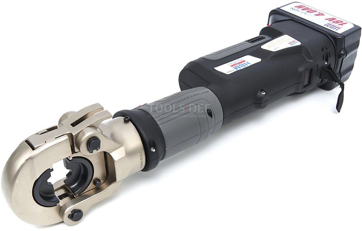 HBM Profesjonelt hydraulisk kabelpresseverktøysett 16-300 mm² - 60kN på batteri HBM Profesjonelt hydraulisk kabelpresseverktøysett 16-300 mm² - 60kN på batteri