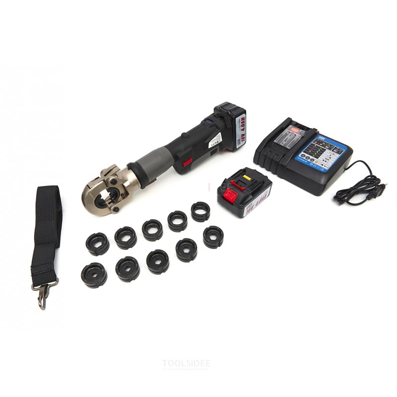 Set di strumenti di crimpatura per cavi idraulici professionali HBM 16-300 mm² - 60kN a batteria
