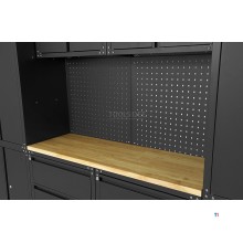 HBM modulares Premium-Werkstattsystem, 11-teilig, mattschwarz