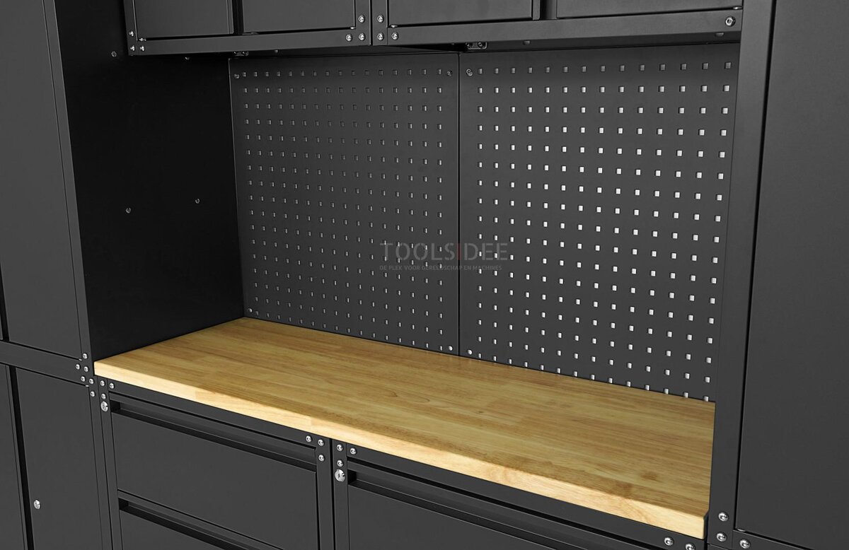 HBM modulares Premium-Werkstattsystem, 11-teilig, mattschwarz