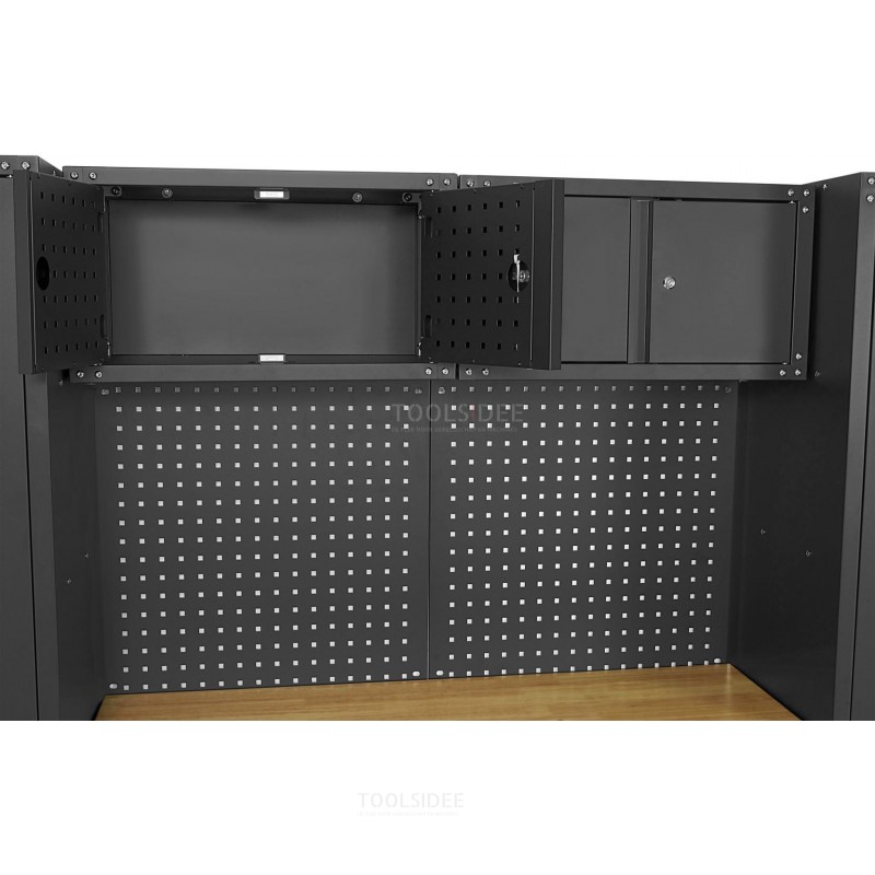 HBM modulares Premium-Werkstattsystem, 11-teilig, mattschwarz