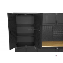 HBM modulares Premium-Werkstattsystem, 11-teilig, mattschwarz