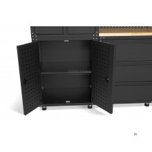 HBM modulares Premium-Werkstattsystem, 11-teilig, mattschwarz