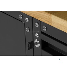 HBM modulares Premium-Werkstattsystem, 11-teilig, mattschwarz