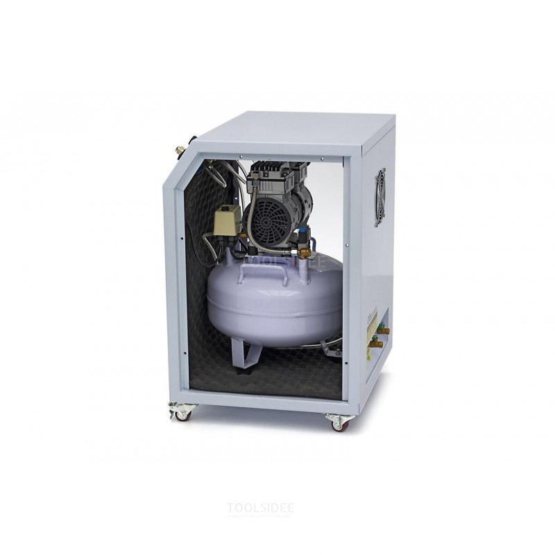 Compressore professionale a basso rumore HBM Dental 750 Watt 30 litri