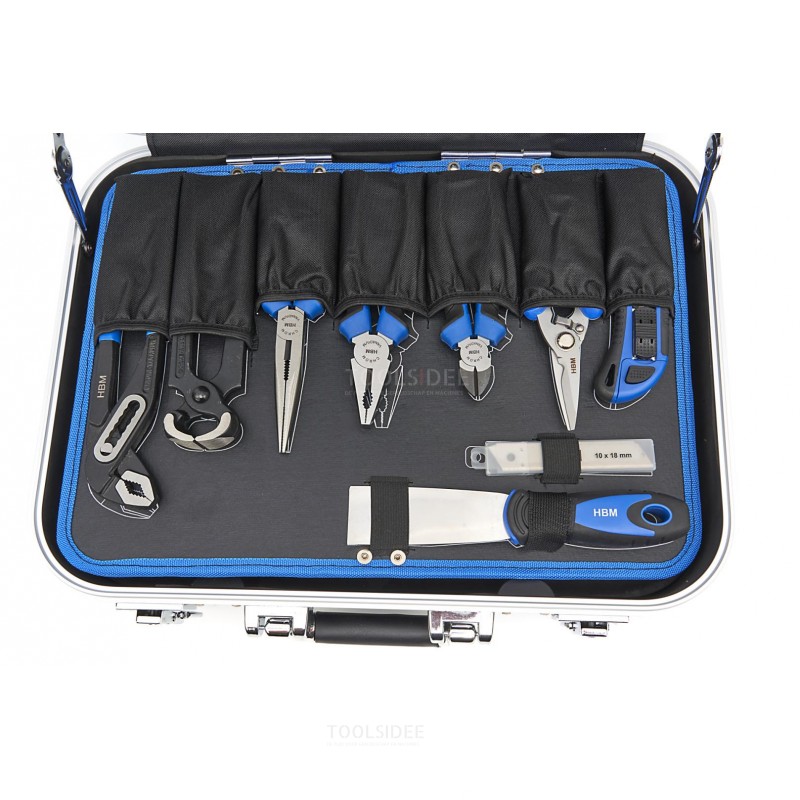 HBM Professional Tool Case 162 deler inkludert batteridrevet drill