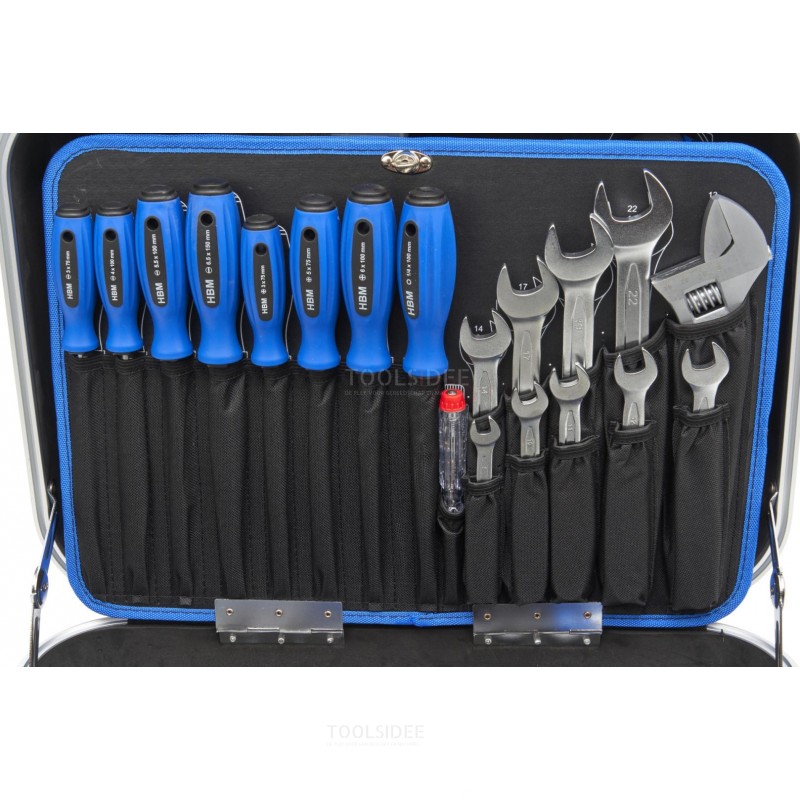 HBM Professional Tool Case 162 Parts Including Cordless Drill