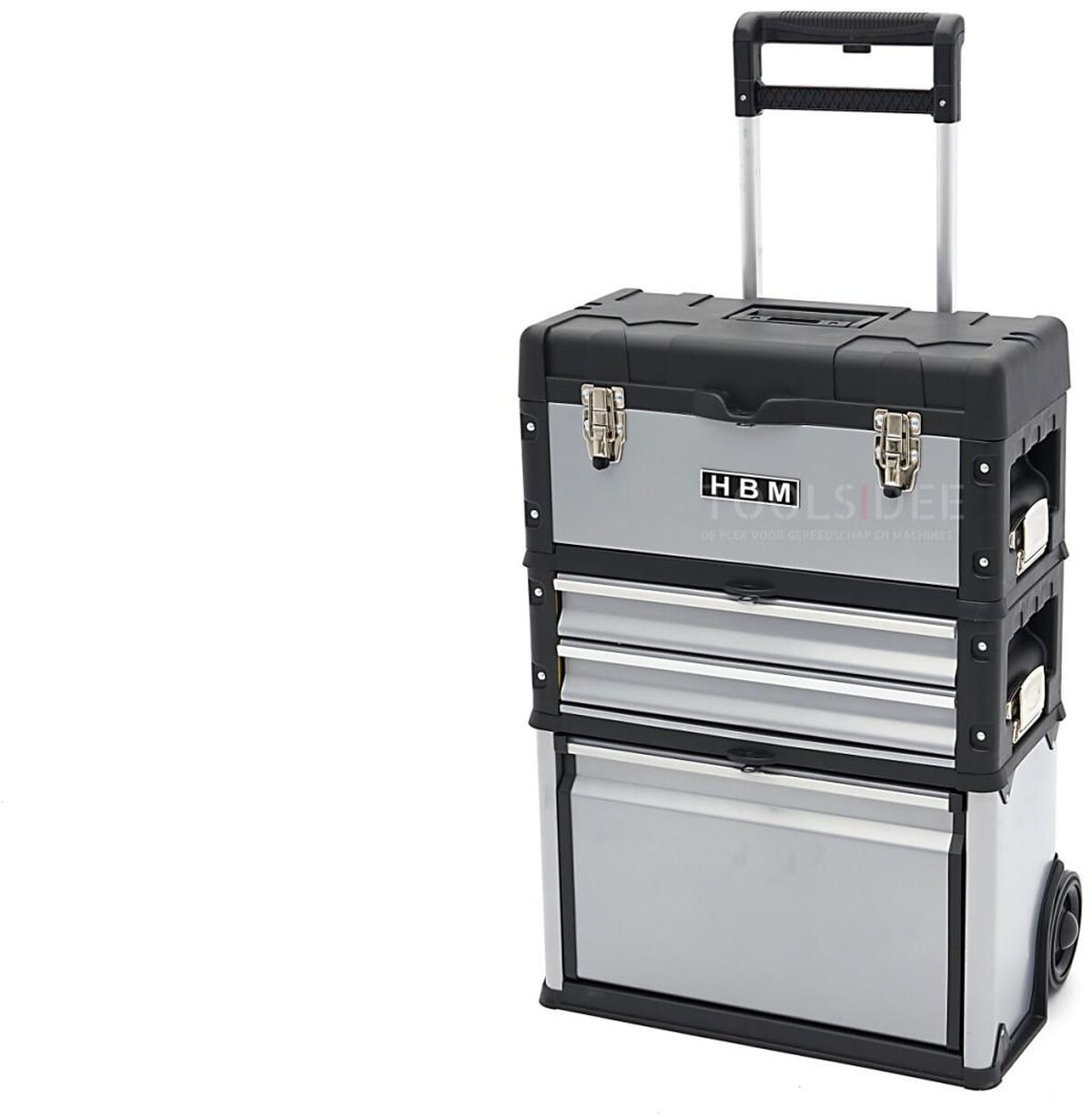 HBM 3-delt modulær mobil værktøjskassesæt