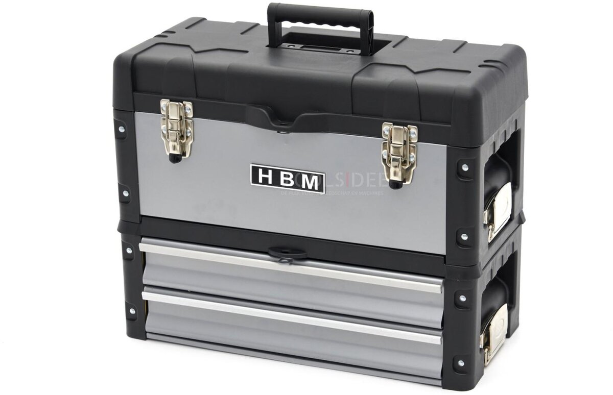 HBM 3-delt modulær mobil værktøjskassesæt