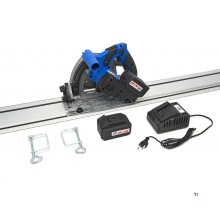 HBM professionell dyksåg, linjalsåg 165 mm på 20 volt 5,0 Ah batteri
