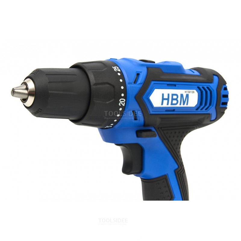 HBM Professional Brushless Cordless Drill 74-piece 20 Volt