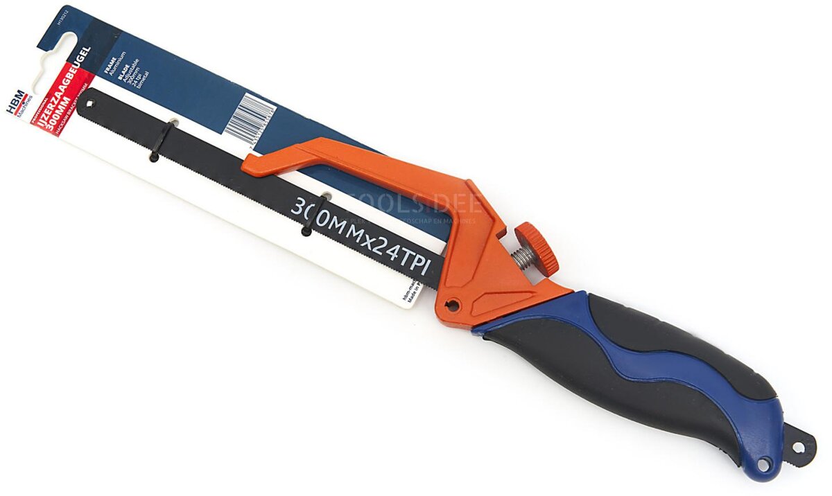 HBM Hacksaw, hacksaw bracket with 300 mm. Adjustable Saw Blade