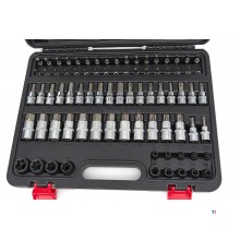 HBM 107-osainen lyhyt ja pitkä MM, tuuman Inbus, Torx, kuusiokantasarja HBM 107-osainen lyhyt ja pitkä MM, tuuman Inbus, Torx, kuusiokantasarja