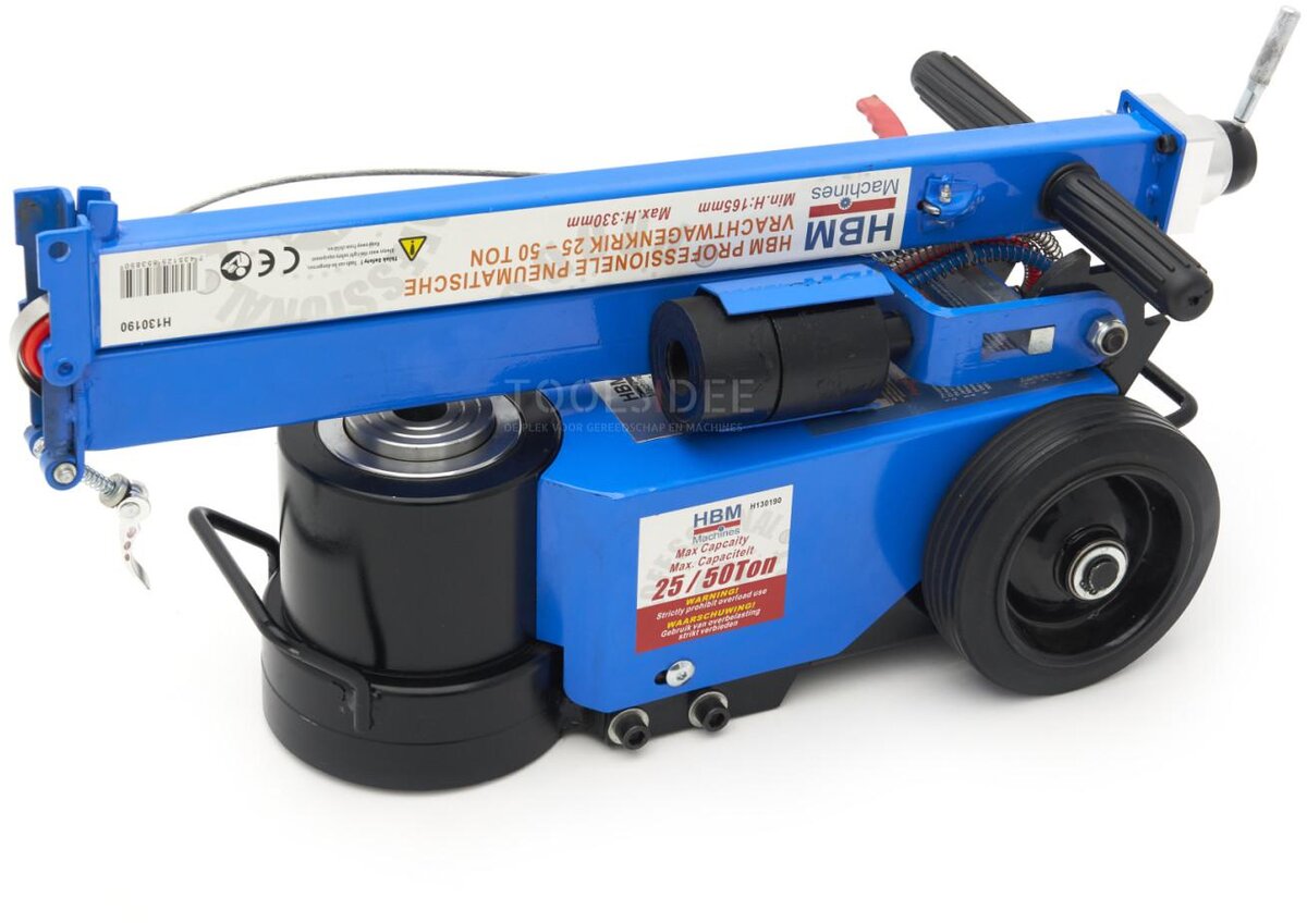 HBM Professional Pneumatic Truck Jack 25 - 50 Tonn