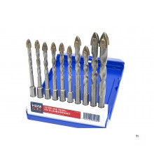 HBM Tile and Glass Drill Set 10-piece