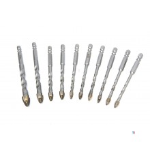 HBM Kakel- och glasborrset 10 delar