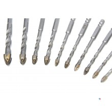 HBM Kakel- och glasborrset 10 delar