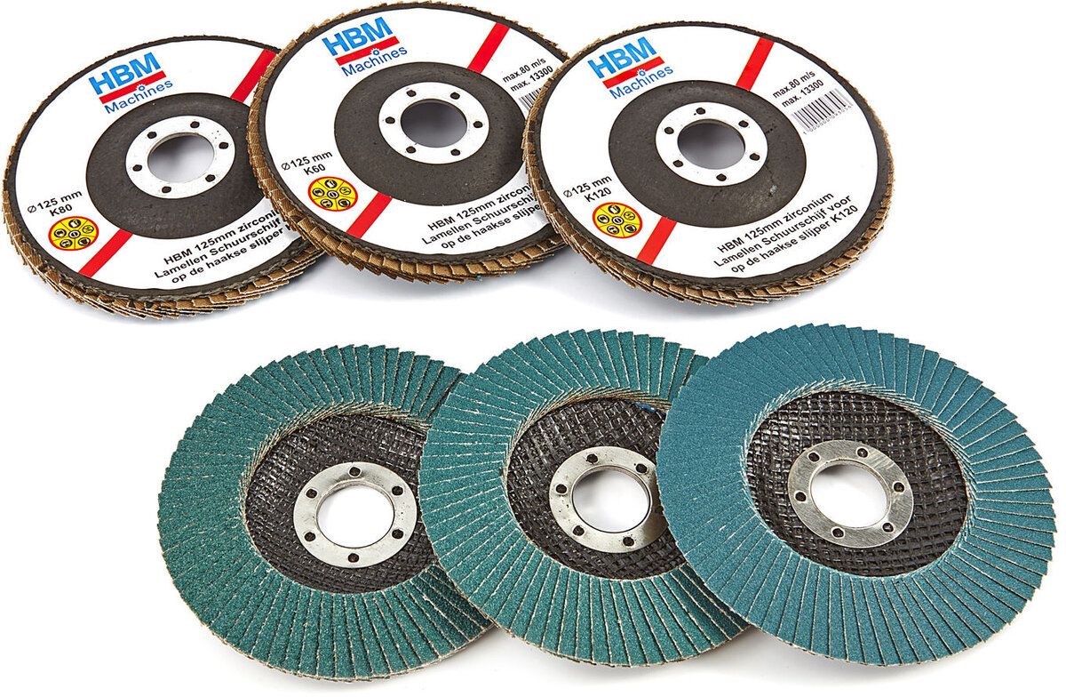 HBM zirconium lamella sanding discs for the angle grinder HBM zirconium lamella sanding discs for the angle grinder