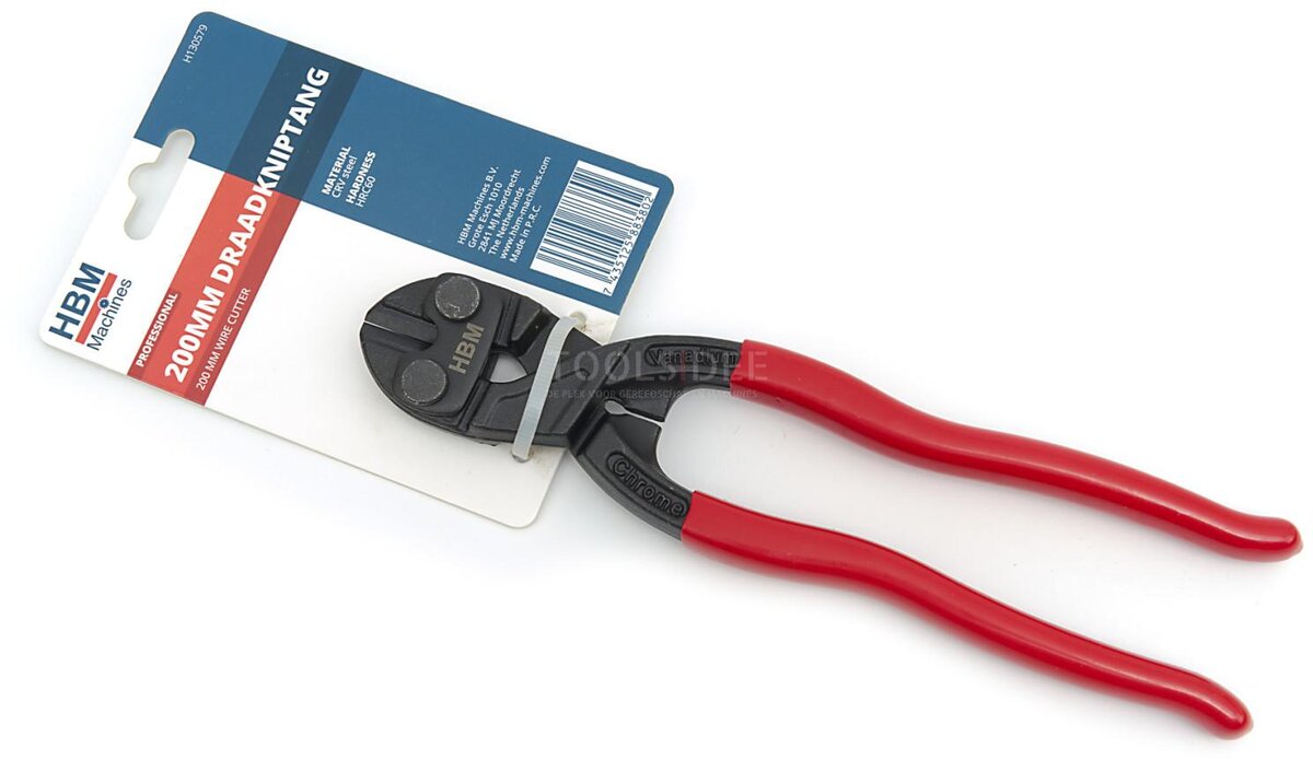 HBM 200mm. Profesjonelle 62HRC herdede boltkuttere, trådkuttere HBM 200mm. Profesjonelle 62HRC herdede boltkuttere, trådkuttere