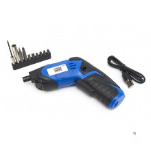 Cacciavite a batteria universale compatto HBM da 3,6 Volt con set di punte
