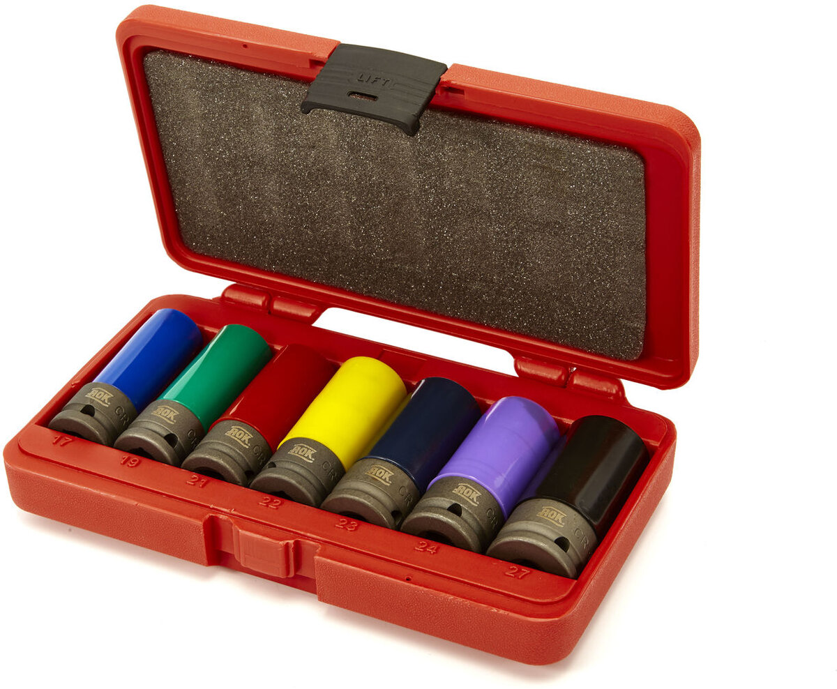 AOK 7 stykke Profesjonell 1/2-tommers lang strømuttak