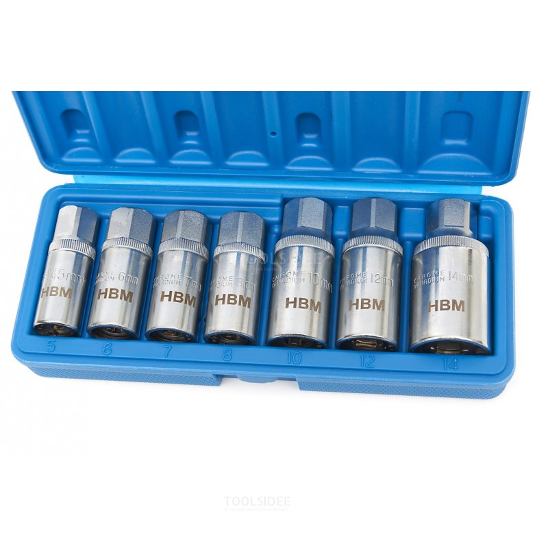 HBM Threaded End Turnout Set 6 to 14 mm 7-Piece