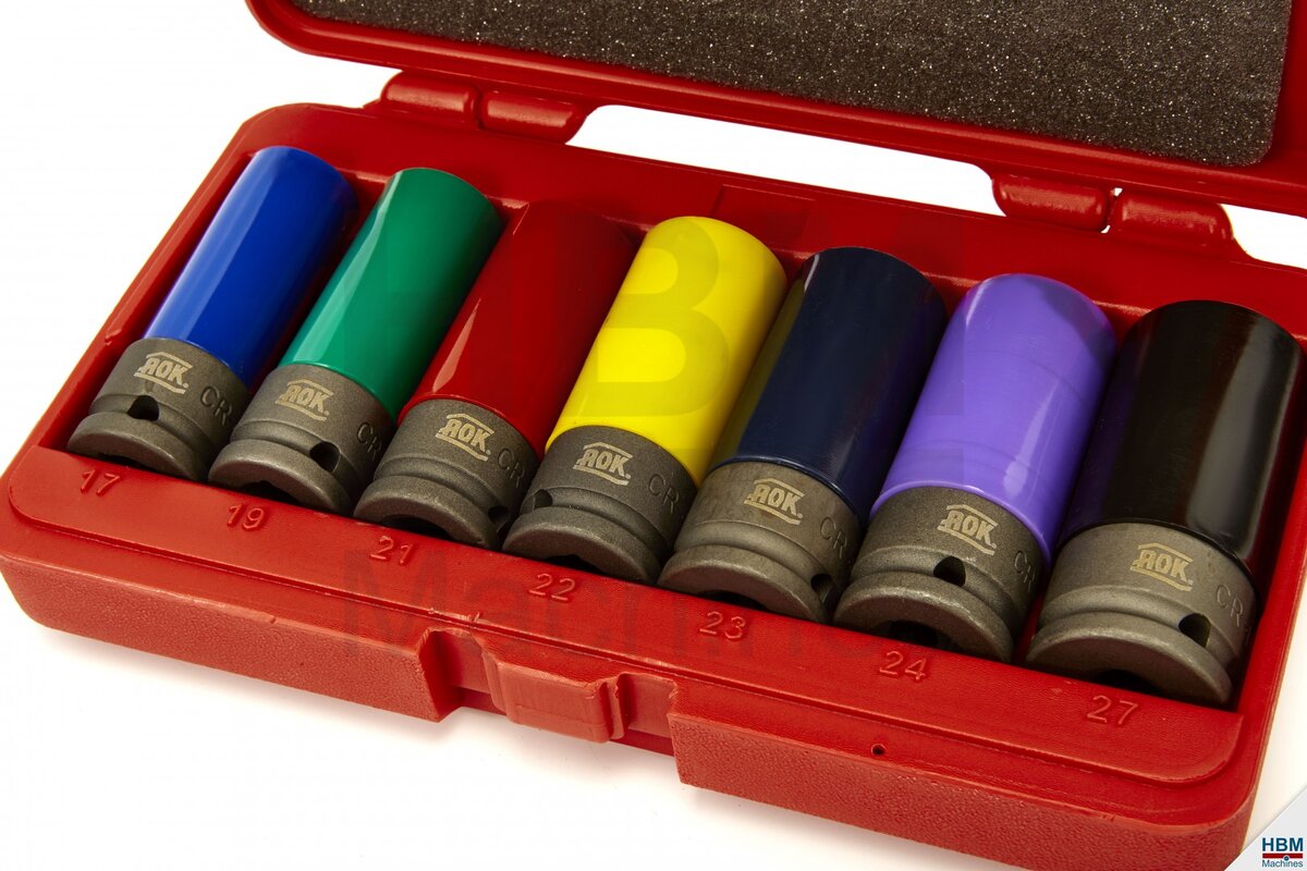 AOK 7 stykke Profesjonell 1/2-tommers lang strømuttak