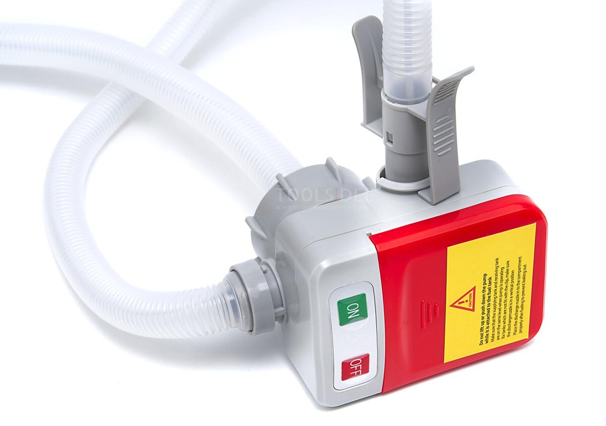 HBM Professionele olie-, benzine- en vloeistofpomp op batterijen inclusief slangen, 3 adapters, 10 l/min HBM Professionele olie-, benzine- en vloeistofpomp op batterijen inclusief slangen, 3 adapters, 10 l/min