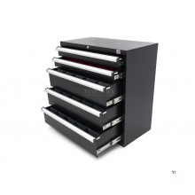 HBM 5 Drawers Profi Tool Cabinet 90 x 45 x 90 cm.