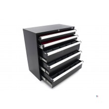 HBM 5 Drawers Profi Tool Cabinet 90 x 45 x 90 cm.