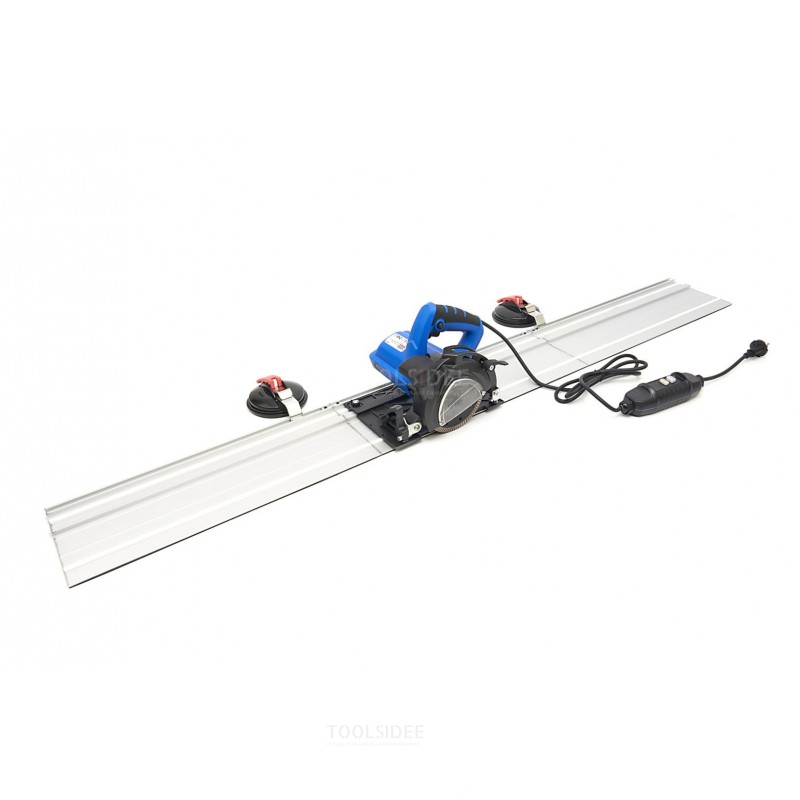 HBM 1400W Stone Incursion Hand Saw Water Cooled With Ruler 3 x 500 mm and 3 Diamond Saw Blades