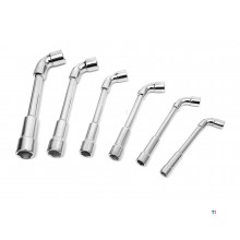 HBM 6 Piece Right Angle, Open Pipe Wrench Set