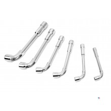 HBM 6-delers rett vinkel, åpen rørnøkkelsett HBM 6-delers rett vinkel, åpen rørnøkkelsett