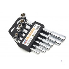 HBM 6-delers rett vinkel, åpen rørnøkkelsett HBM 6-delers rett vinkel, åpen rørnøkkelsett