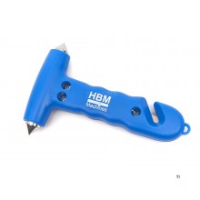 HBM 150mm. Emergency hammer with belt knife