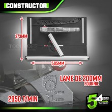 CONSTRUCTOR Circular saw table 800W - 200 mm + acc.
