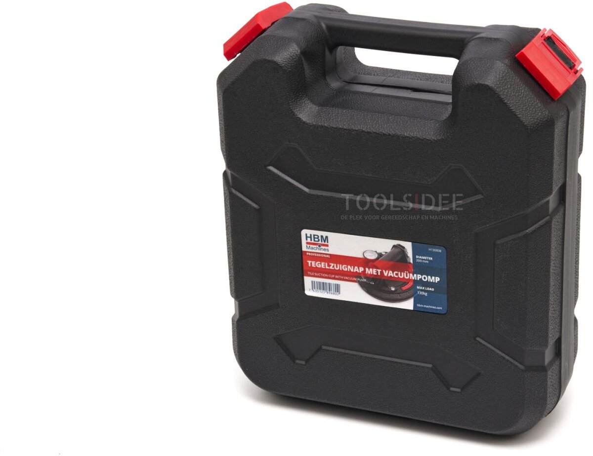 HBM 200 mm. Fliesensauger mit Vakuumpumpe 110 Kg.