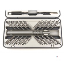 HBM 26-dele præcisionsskruetrækker, bitsæt med fleksibel forlængelse, 2 pincet HBM 26-dele præcisionsskruetrækker, bitsæt med fleksibel forlængelse, 2 pincet