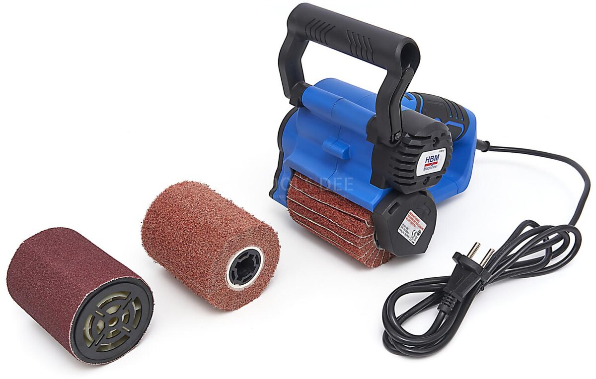 HBM 500 Watt Variabler Satinator, Bürstenmaschine inklusive 3 Bürsten