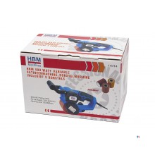 HBM 500 Watt Variabler Satinator, Bürstenmaschine inklusive 3 Bürsten