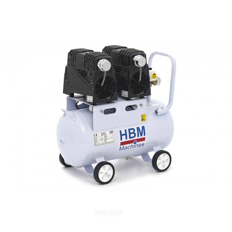 Compresor de bajo ruido HBM - 1,5 HP 50 litros SGS