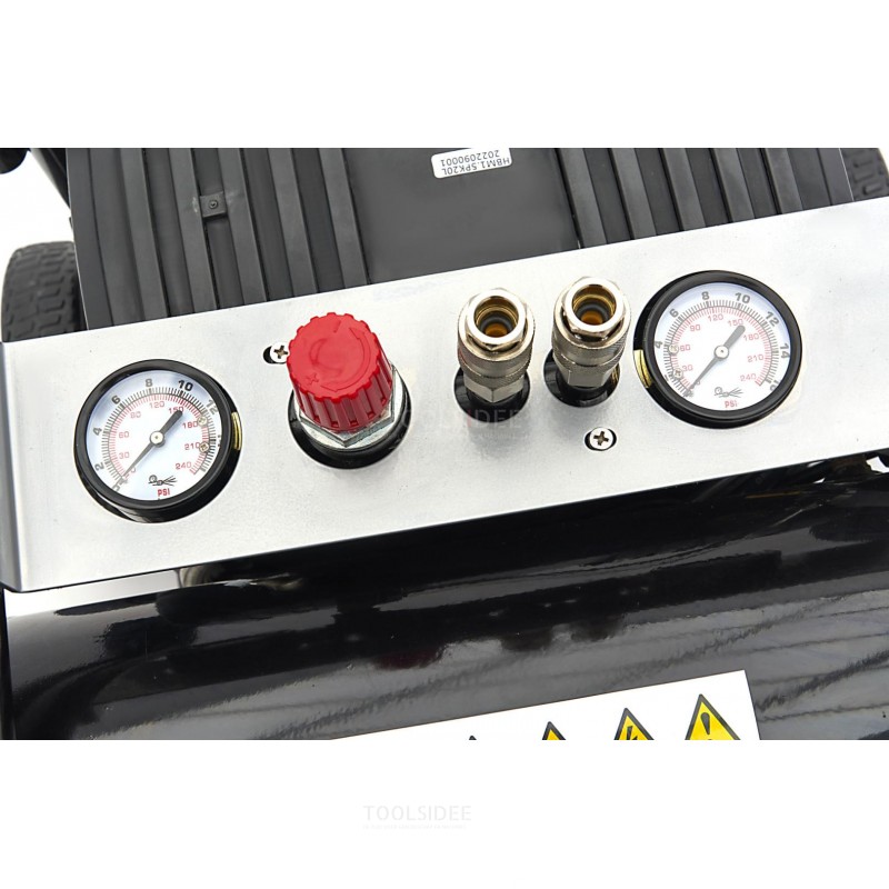 HBM Verrijdbare Low Noise Compressor - 1.5 PK 20 Liter SGS 