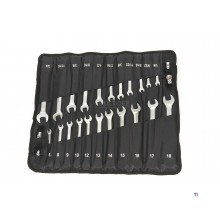 HBM 23-delers profesjonell ring, skralle, skrunøkkelsett, metrisk og tommestørrelse HBM 23-delers profesjonell ring, skralle, skrunøkkelsett, metrisk og tommestørrelse