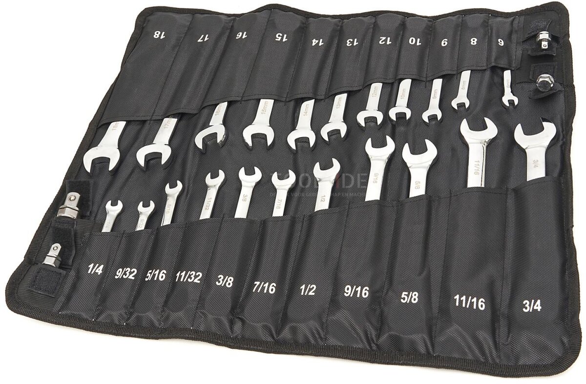 HBM 23-delers profesjonell ring, skralle, skrunøkkelsett, metrisk og tommestørrelse HBM 23-delers profesjonell ring, skralle, skrunøkkelsett, metrisk og tommestørrelse