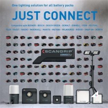 Scangrip Connector Bosch Batteri 18V