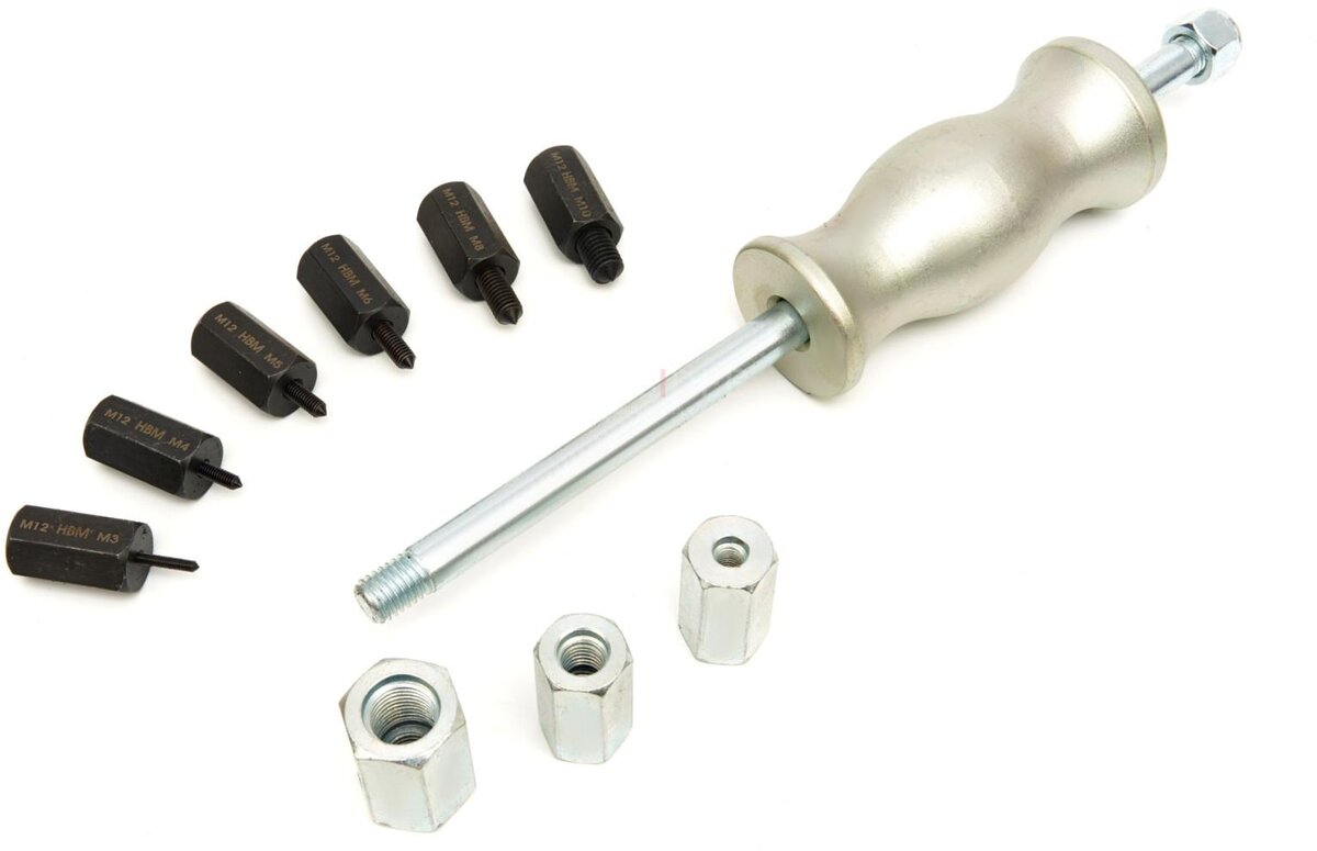 HBM slagaftrækkersæt til gevindstang 10 stk