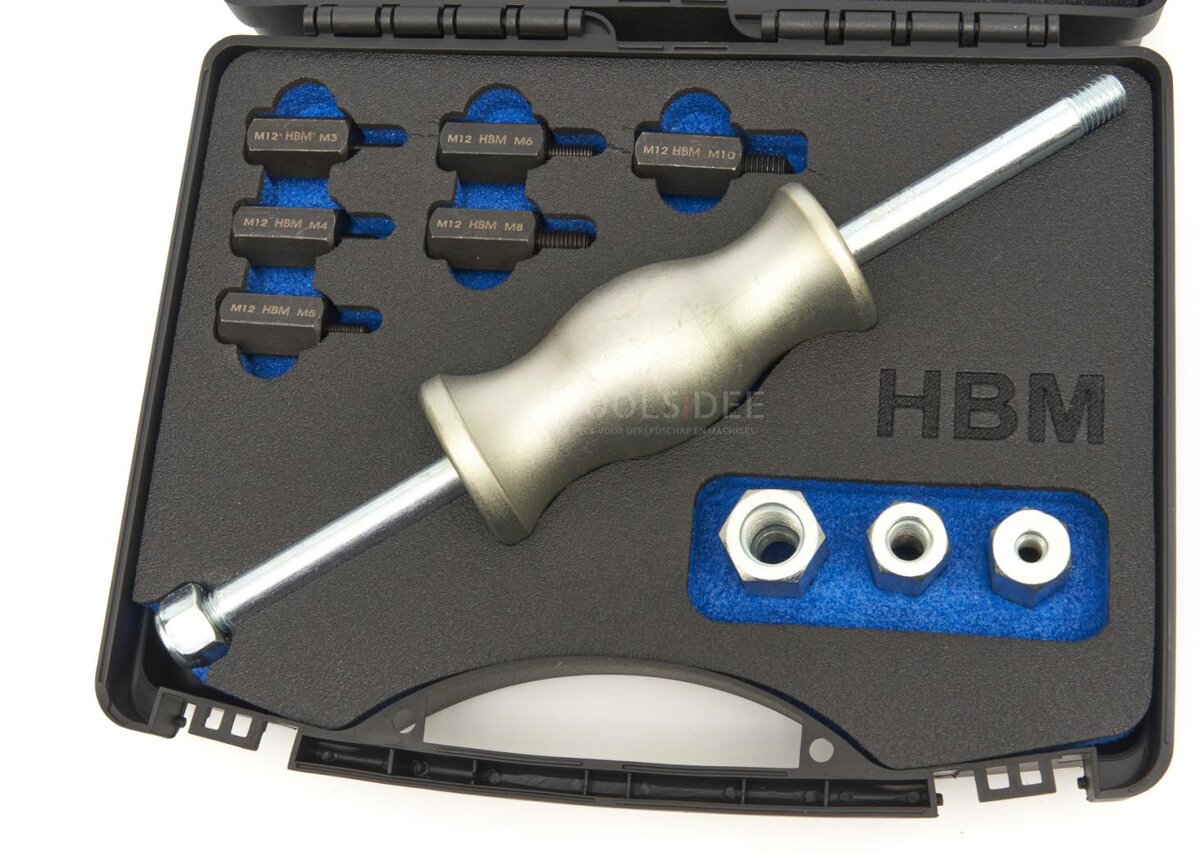 HBM slagaftrækkersæt til gevindstang 10 stk