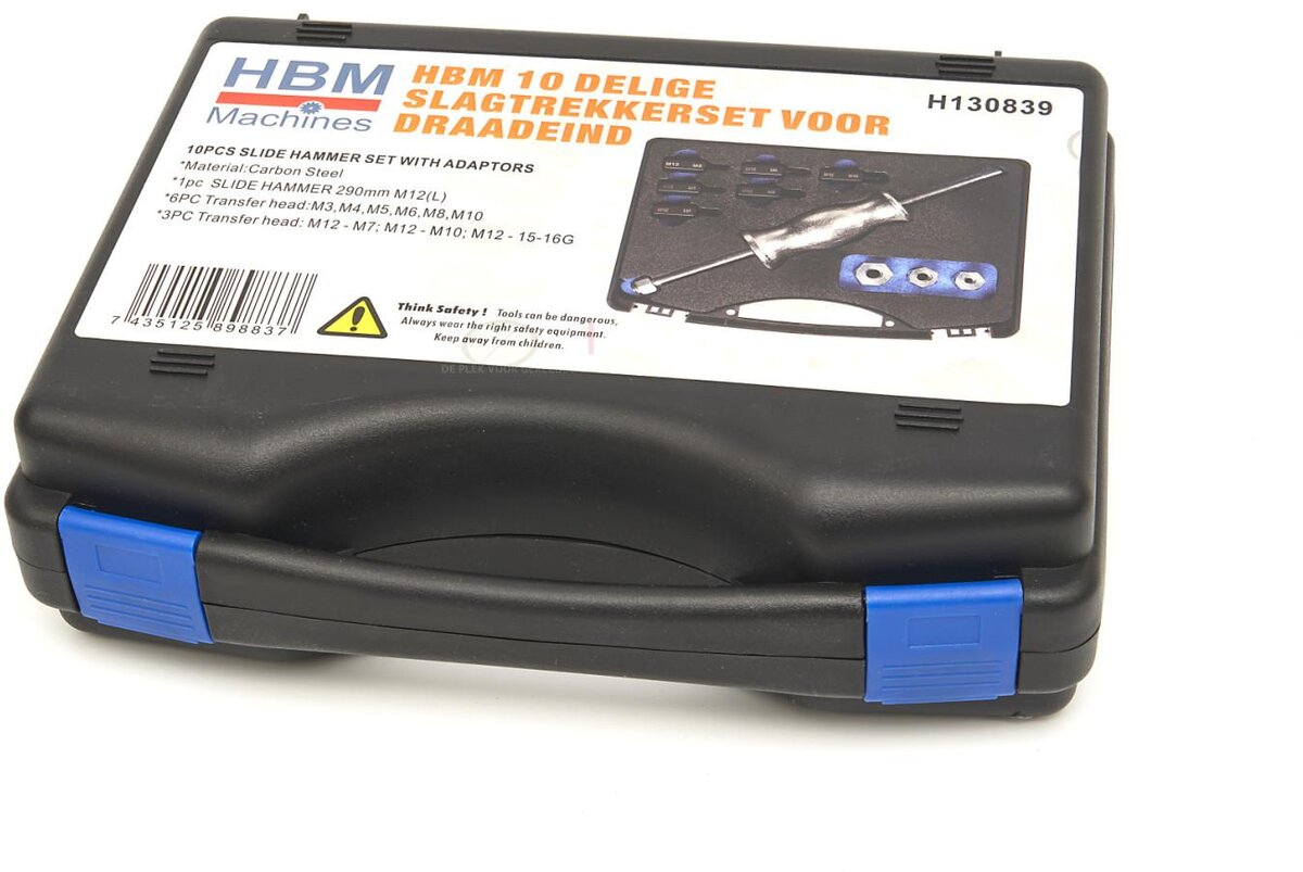 HBM slagaftrækkersæt til gevindstang 10 stk