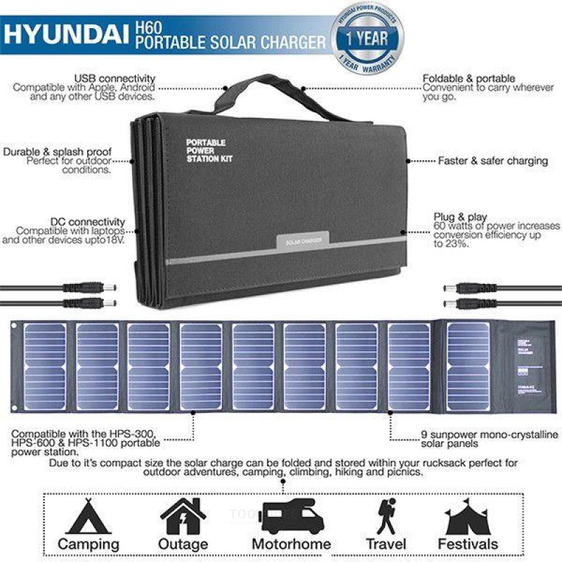 Hyundai solar panel power stations